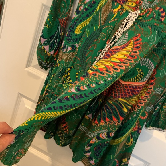 Women’s Green Maeve Long Sleeve Rayon Dress Sz 12 - Picture 7 of 7